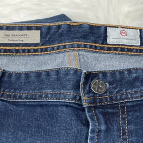 Adriano Goldschmied Whiskering Lightly Distressed The Graduate Men's Jeans 40R - Picture 7 of 8
